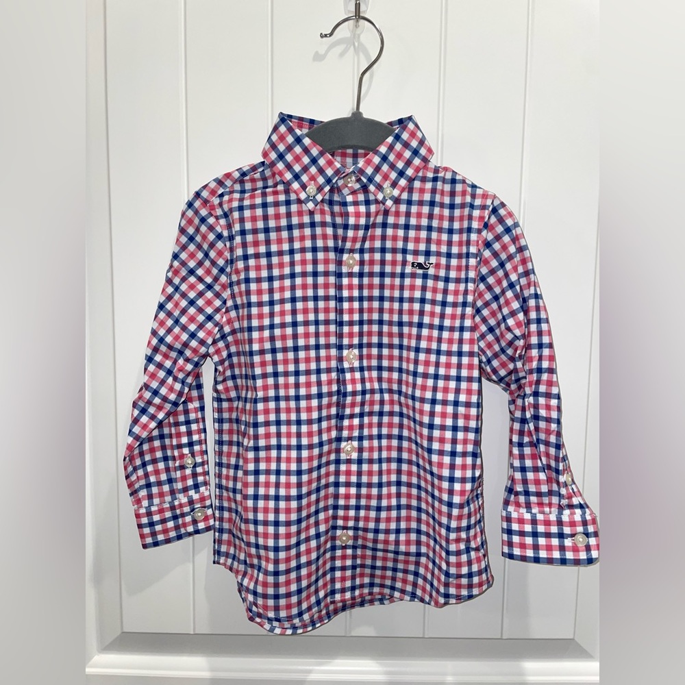 Boys vineyard vines performance button down